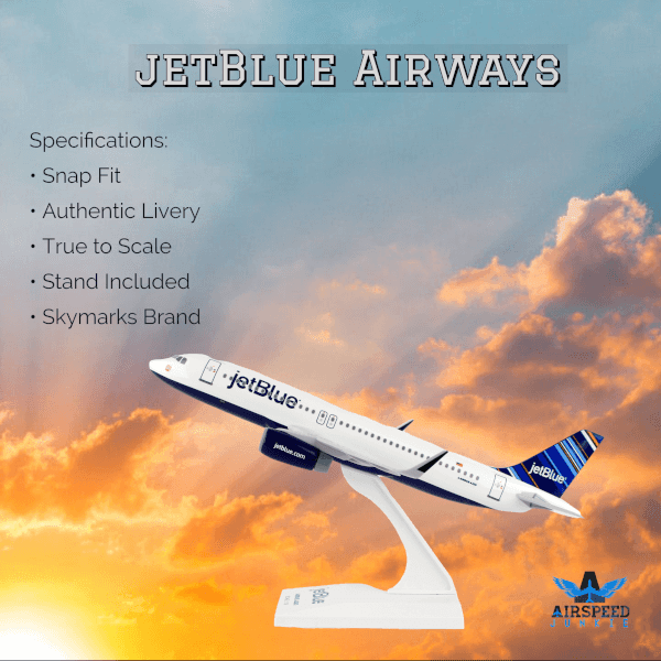 jetBlue Airbus 320 Model, 1/150, BarCode Livery | Air Speed jetBlue Airbus 320 Model, 1/150, BarCode Livery | Air Speed