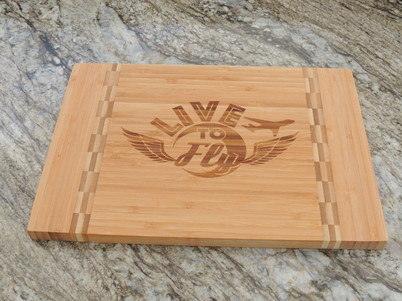 The Grill 10x14 Personalized Bamboo Cutting Board