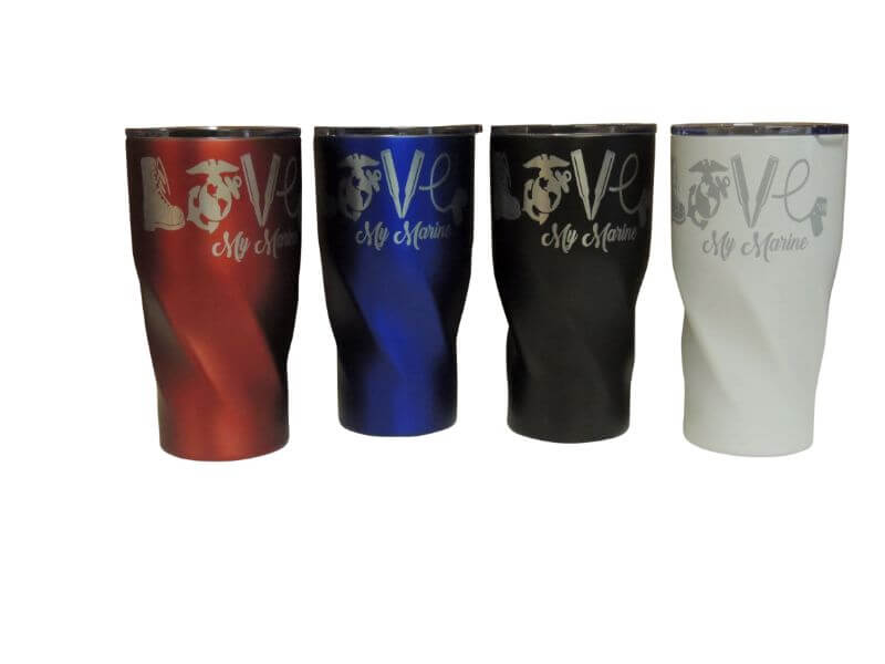 Love My Marine Vacuum Insulated Tumbler 20 Oz