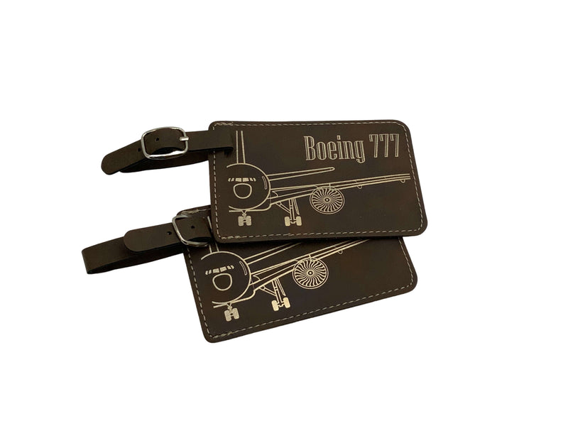 Boeing 777 Crew Tag Set of Two, B-777, Airline Crew Tags