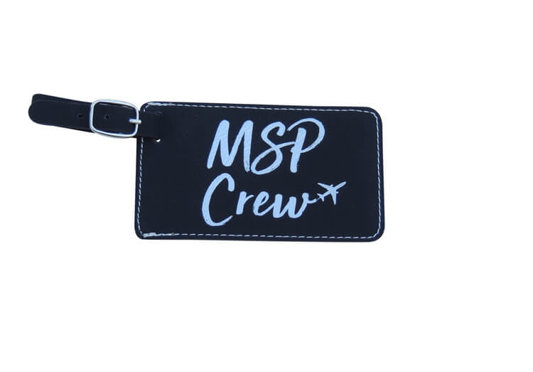 Msp Crew Minneapolis Crew Base, Luggage Tags, Flight Attendant Bag Tag, Delta ...