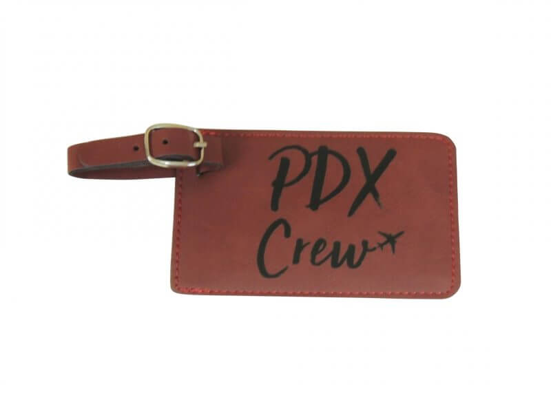 PDX Crew Base Bag Tag, Red