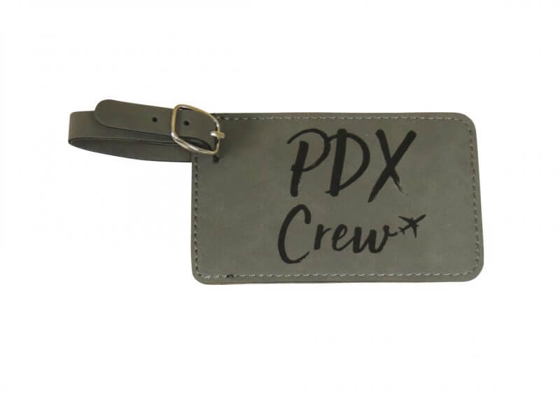 PDX Crew Base Bag Tag, Grey