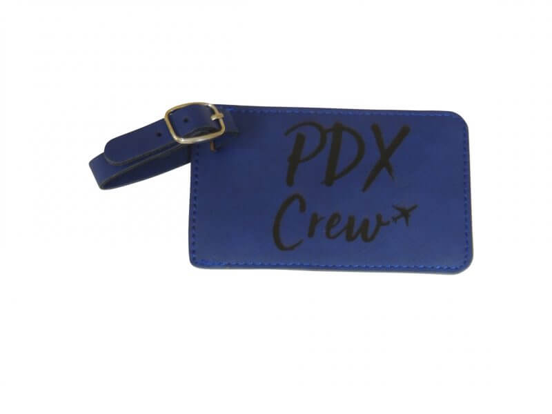 PDX Crew Base Bag Tag, Blue