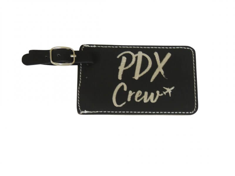 PDX Crew Base Bag Tag, Black
