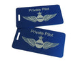 Private pilot Luggage Tag Blue
