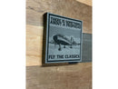 vintage aviation sign, vintage airplane art