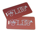 Sky Life Bag Tag, Red