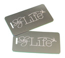 Sky Life Bag Tag, Silver