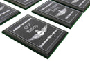 close-up of aviation achievement plaques