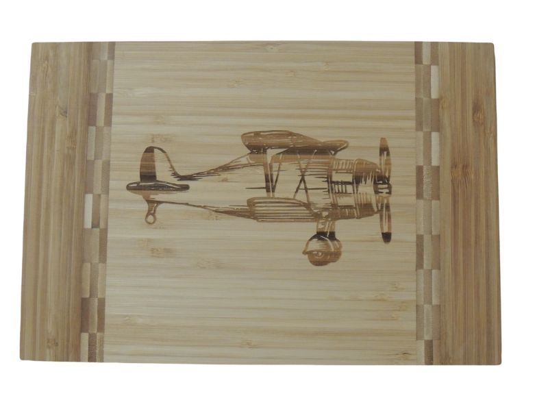 Vintage Airplane Cutting Board, Bamboo VIN8X12