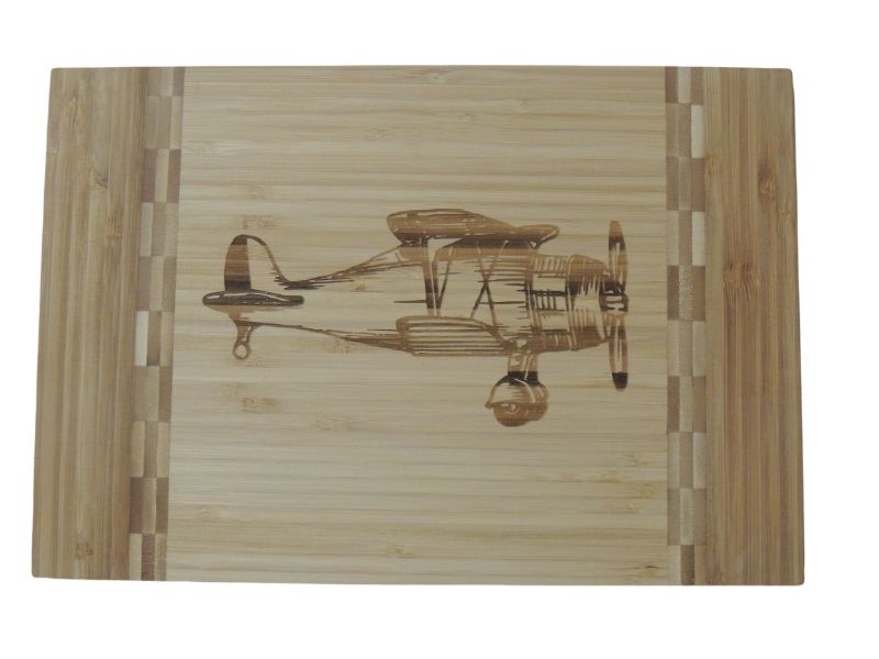 Vintage Airplane Cutting Board, Bamboo