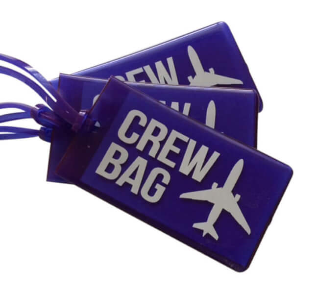 Crew Bag Tag, Purple