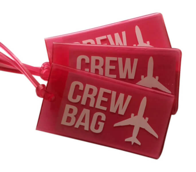 Crew Bag Tag, Red